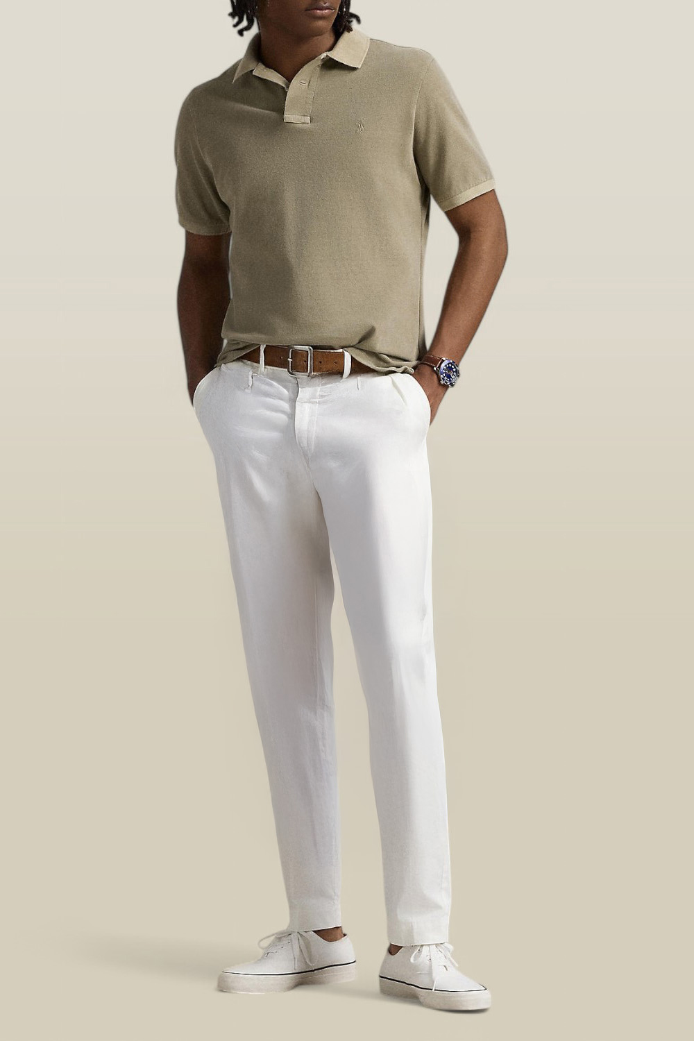 תמונת כל הלוק של חולצת פולו סלים פיט POLO RALPH LAUREN